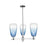 Innovations BH Almond 3Lt 18" Stem Chandelier, CH/SB - 716-3CR-PC-G480-6SB