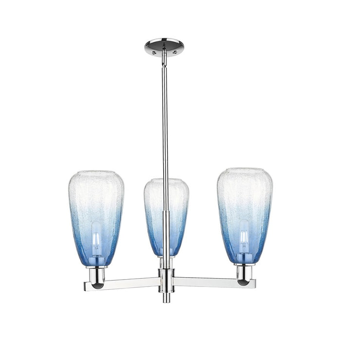 Innovations BH Almond 3Lt 18" Stem Chandelier, CH/SB - 716-3CR-PC-G480-6SB