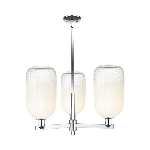 Innovations BH Cloche 3Lt 18" Stem Chandelier, CH/OP - 716-3CR-PC-G482-7OP