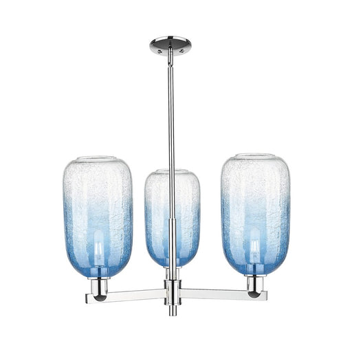 Innovations BH Cloche 3Lt 18" Stem Chandelier, CH/SB - 716-3CR-PC-G482-7SB