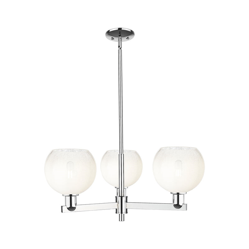 Innovations Brookhaven Globe 30in 3-Light Pendant | Industrial Polished Chrome and Opal Glass | Kitchen Island & Dining Room | Model 716-3CR-PC-G483-8OP