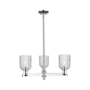 Innovations Bridal Veil 3Lt 18" Chandelier, Chrome/Clear - 716-3CR-PC-G559-5CL