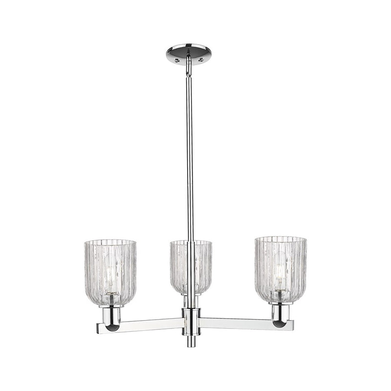 Innovations Bridal Veil 3Lt 18" Chandelier, Chrome/Clear - 716-3CR-PC-G559-5CL