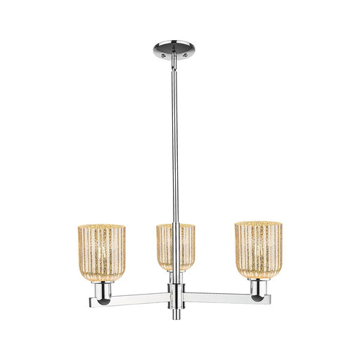 Innovations Bridal Veil 3Lt 18" Chandelier, Chrome/Mercury - 716-3CR-PC-G559-5ME