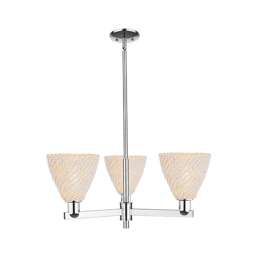 Innovations NB Dome 3Lt 18" Chandelier, CH/NF - 716-3CR-PC-NBD-75-NAT