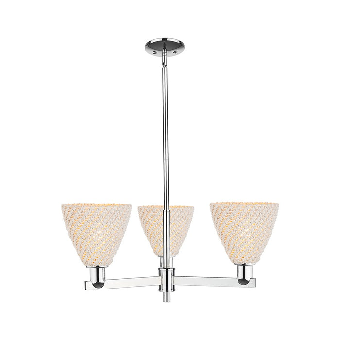 Innovations NB Dome 3Lt 18" Chandelier, CH/NF - 716-3CR-PC-NBD-75-NAT