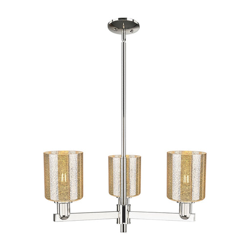 Innovations Cobbleskill 27in 3-Light Pendant | Industrial Polished Nickel Steel and Mercury Glass | Kitchen Island & Dining Room | Model 716-3CR-PN-G116