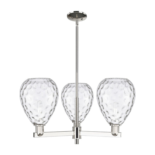Innovations Waverly 30in 3-Light Pendant | Industrial Polished Nickel Steel and Clear Glass | Kitchen Island & Dining Room | 29.75 | Model 716-3CR-PN-G372