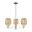 Innovations Preston 3Lt 18" Bell Stem Chandelier, PN/MC - 716-3CR-PN-G459-6ME