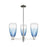 Innovations BH Almond 3Lt 18" Stem Chandelier, PN/SB - 716-3CR-PN-G480-6SB