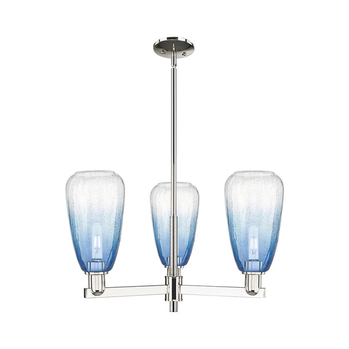 Innovations BH Almond 3Lt 18" Stem Chandelier, PN/SB - 716-3CR-PN-G480-6SB