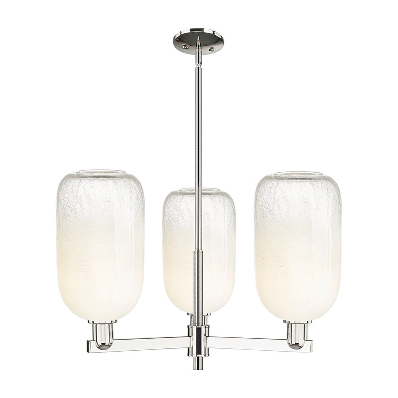 Innovations BH Cloche 3Lt 18" Stem Chandelier, PN/OP - 716-3CR-PN-G482-7OP