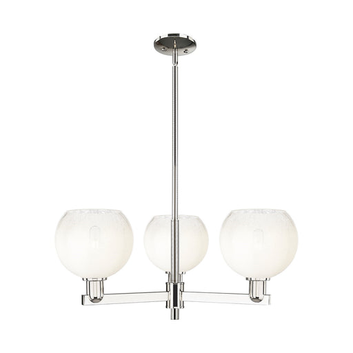 Innovations Brookhaven Globe 30in 3-Light Pendant | Industrial Polished Nickel and Opal Glass | Kitchen Island & Dining Room | Model 716-3CR-PN-G483-8OP