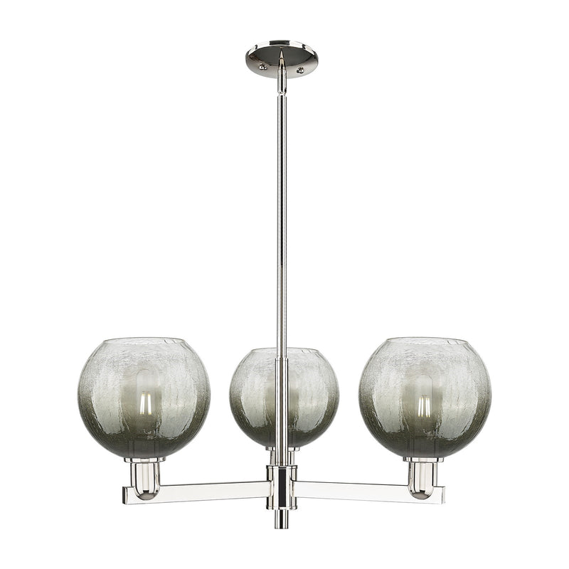Innovations Brookhaven Globe 30in 3-Light Pendant | Industrial Polished Nickel and Slate Glass | Kitchen Island & Dining Room | Model 716-3CR-PN-G483-8SL