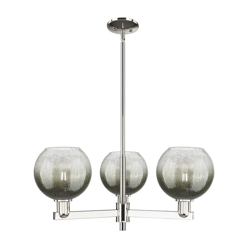 Innovations Brookhaven Globe 30in 3-Light Pendant | Industrial Polished Nickel and Slate Glass | Kitchen Island & Dining Room | Model 716-3CR-PN-G483-8SL