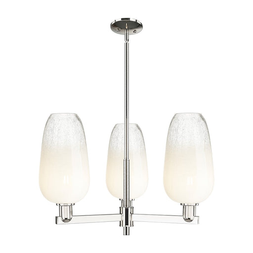 Innovations BH Flute 3Lt 18" Stem Chandelier, PN/OP - 716-3CR-PN-G484-7OP