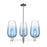 Innovations BH Flute 3Lt 18" Stem Chandelier, PN/SB - 716-3CR-PN-G484-7SB