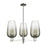Innovations BH Flute 3Lt 18" Stem Chandelier, PN/SL - 716-3CR-PN-G484-7SL