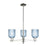 Innovations Bridal Veil 3Lt 18" Chandelier, PN/Blue - 716-3CR-PN-G559-5BL