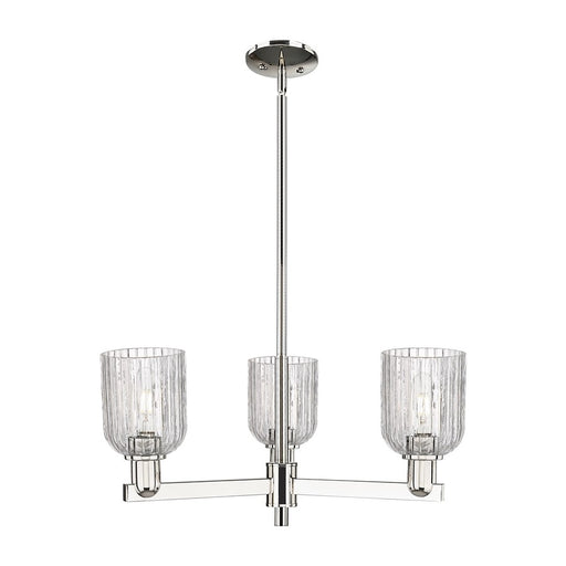 Innovations Bridal Veil 3Lt 18" Chandelier, PN/Clear - 716-3CR-PN-G559-5CL