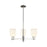 Innovations Bridal Veil 3Lt 18" Chandelier, PN/GW - 716-3CR-PN-G559-5GWH