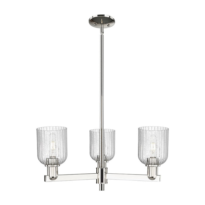 Innovations Bridal Veil 3Lt 18" Chandelier, PN/Seed - 716-3CR-PN-G559-5SDY