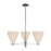 Innovations NB Dome 3Lt 18" Chandelier, PN/NF - 716-3CR-PN-NBD-75-NAT