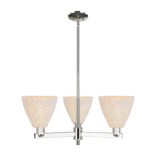 Innovations NB Dome 3Lt 18" Chandelier, PN/NF - 716-3CR-PN-NBD-75-NAT
