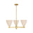Innovations NB Dome 3Lt 18" Chandelier, GD/NF - 716-3CR-SG-NBD-75-NAT
