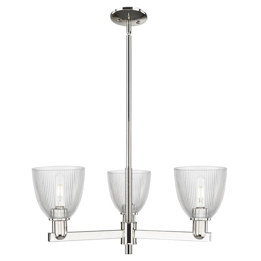 Innovations Castile 28in 3-Light Pendant | Industrial Satin Nickel Steel and Clear Glass | Kitchen Island & Dining Room | 27.75 x | Model 716-3CR-SN-G382