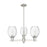 Innovations Preston 3Lt 18" Bell Stem Chandelier, SN/Clear - 716-3CR-SN-G459-6CL