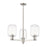 Innovations Preston 3Lt 18" Jar Stem Chandelier, SN/Clear - 716-3CR-SN-G460-7CL