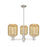 Innovations Preston 3Lt 18" Jar Stem Chandelier, SN/MC - 716-3CR-SN-G460-7ME