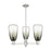 Innovations BH Almond 3Lt 18" Stem Chandelier, SN/SL - 716-3CR-SN-G480-6SL