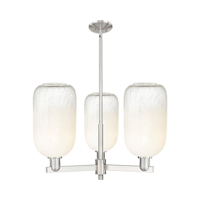 Innovations BH Cloche 3Lt 18" Stem Chandelier, SN/OP - 716-3CR-SN-G482-7OP