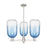 Innovations BH Cloche 3Lt 18" Stem Chandelier, SN/SB - 716-3CR-SN-G482-7SB