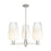 Innovations BH Flute 3Lt 18" Stem Chandelier, SN/OP - 716-3CR-SN-G484-7OP