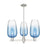 Innovations BH Flute 3Lt 18" Stem Chandelier, SN/SB - 716-3CR-SN-G484-7SB