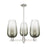 Innovations BH Flute 3Lt 18" Stem Chandelier, SN/SL - 716-3CR-SN-G484-7SL