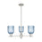 Innovations Bridal Veil 3Lt 18" Chandelier, SN/Blue - 716-3CR-SN-G559-5BL