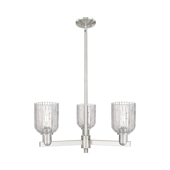 Innovations Bridal Veil 3Lt 18" Chandelier, SN/Clear - 716-3CR-SN-G559-5CL