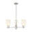 Innovations Bridal Veil 3Lt 18" Chandelier, SN/GW - 716-3CR-SN-G559-5GWH