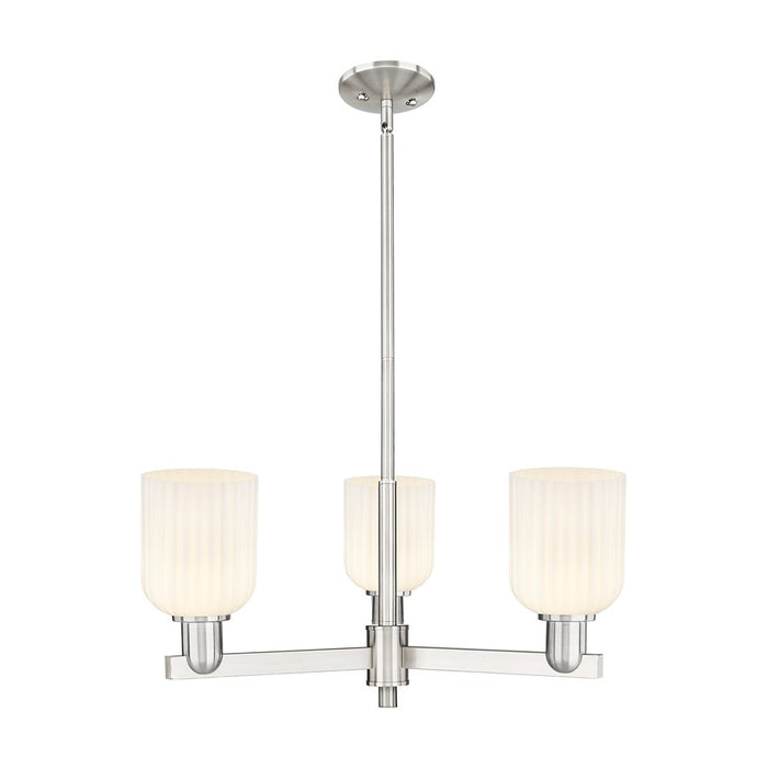 Innovations Bridal Veil 3Lt 18" Chandelier, SN/GW - 716-3CR-SN-G559-5GWH