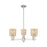 Innovations Bridal Veil 3Lt 18" Chandelier, SN/Mercury - 716-3CR-SN-G559-5ME