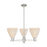 Innovations NB Dome 3Lt 18" Chandelier, SN/NF - 716-3CR-SN-NBD-75-NAT