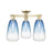 Innovations Brookhaven Almond 3Lt 24" Semi-Flush, AB/SB - 716-3F-AB-G480-6SB