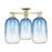 Innovations Brookhaven Cloche 3Lt 25" Semi-Flush, AB/SB - 716-3F-AB-G482-7SB