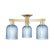 Innovations Bridal Veil 3Lt 23" Semi-Flush, AB/Blue - 716-3F-AB-G559-5BL