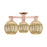 Innovations Preston 3Lt 25" Globe Semi-Flush, CP/MC - 716-3F-AC-G458-7ME