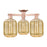 Innovations Preston 3Lt 24" Jar Semi-Flush, Copper/Mercury - 716-3F-AC-G460-7ME